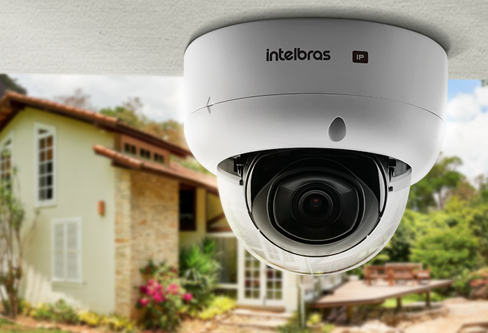 Câmeras internas com acabamento